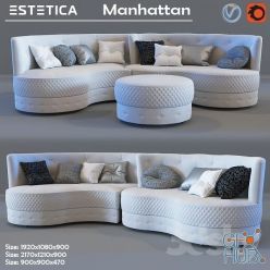 3D model Estetica Manhattan Sofa