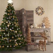 3D model Christmas decor and Christmas tree