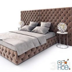 3D model Capiton bed