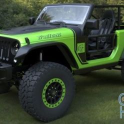 3D model CGTrader – Jeep wrangler trailcat 2017