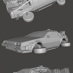 3D model ﻿DELOREAN  Ready Player One PRINT DG – 3D Print