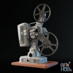 3D model Keystone 109D 8mm Cinema Projector