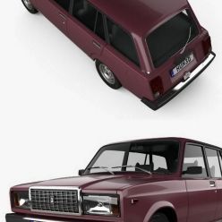 3D model VAZ Lada 21041 2006