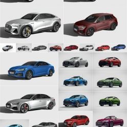 3D model Audi 3D Car Collection 2019-2022 (FBX)