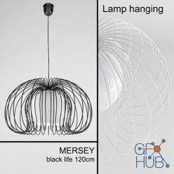 3D model Lampa wiszaca MERSEY black