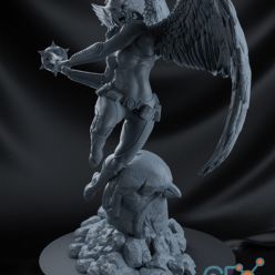 3D model Hawkgirl