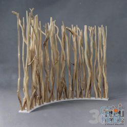 3D model Wooden screen by Bleu Nature