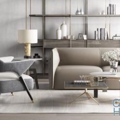 3D model Group of furnishings for the mixed living room 51