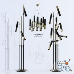 3D model Floor lamps and ceiling lighting Ike Delightfull