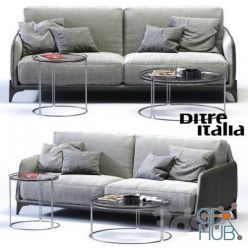 3D model Ditre Italia ELLIOT 3-er Sofa