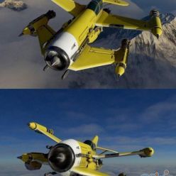 3D model FRVR Fighter Flighter PBR