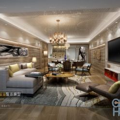 3D model Living room space B109