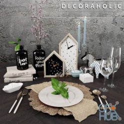 3D model Table setting decor set Decoraholic