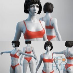 3D model Cubebrush – Female Basemesh 02