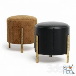 3D model Kelly Wearstler MELANGE FOOT STOOL