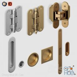 3D model Door fittings Volkhovets from AGB and Simonswerk (Vray, Corona)