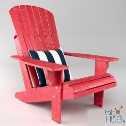 3D model Adirondack chair by Thomas Lee