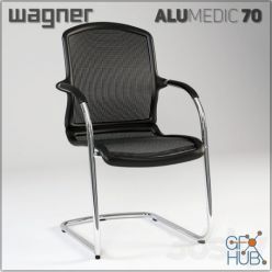 3D model Armchair AluMedic 70