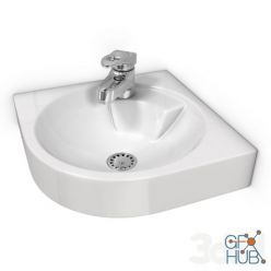3D model Corner washbasin 044845