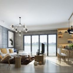 3D model Living room space A041