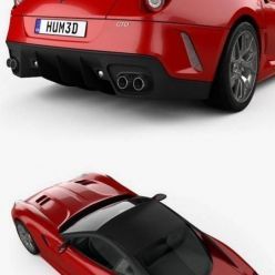 3D model Ferrari 599 GTO 2011 car