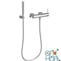 3D model Kartell Wall-Mounted Single Lever Shower Mixer by Laufen