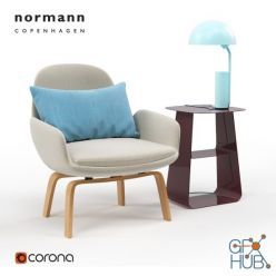 3D model Normann furniture set