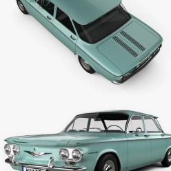 3D model Chevrolet Corvair sedan 1960