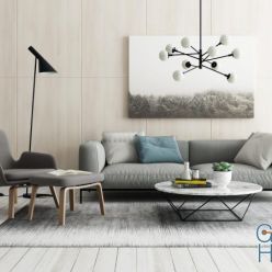 3D model Group of furnishings for the mixed living room 20