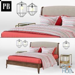 3D model Calistoga bed by Pottery Barn