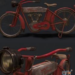 3D model Harley Davidson Bike PBR