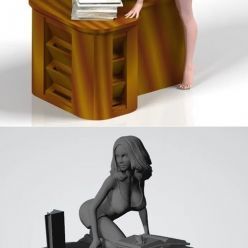3D model Usb bureau femme, usb holder desk women – 3D Print