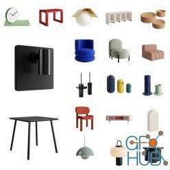 3D model Modern Designer Furniture 3D-Models Collection