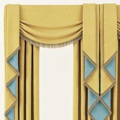3D model Curtains classic yellow