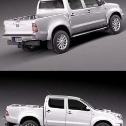 3D model Toyota Hilux 2012