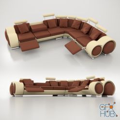 3D model Contemporary living room sofa