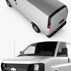 3D model Chevrolet Express Panel Van 2003