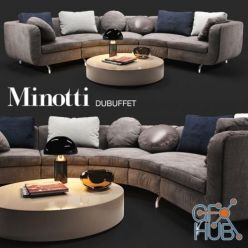3D model Sofa Minotti Dubuffet