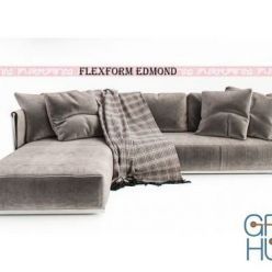 3D model Edmond sofa by Flexform