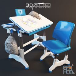 3D model Children's Desktop