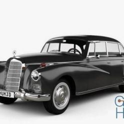 3D model Mercedes-Benz 300d (W189) 1957 car