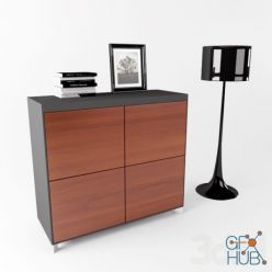 3D model Cabinet Set