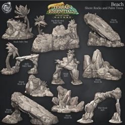 3D model Beach Terrain Set – 3D Print