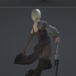 3D model NieR Automata inspired character and Piper – 3D Print