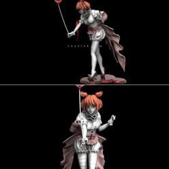 3D model PennyWise Sexy- PennyWise Lady – 3D Print