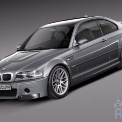 3D model BMW M3 e46 CSL