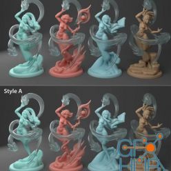 3D model Twin Goddess Miniatures April 2020 – 3D Print