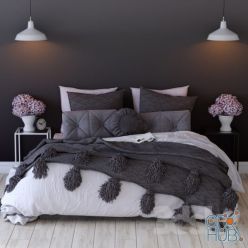 3D model Bed (Corona 2013, Vray 2010)