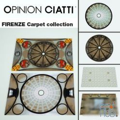 3D model Firenze carpets by Opinion Ciatti