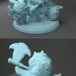 3D model Beau The Pomeranian Swarm Ranger – 3D Print